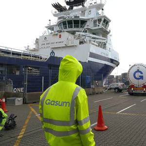 Island Offshore PSV Running on Biofuel