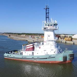 Master Boat Builders Delivers LNG ATB Tug Polaris