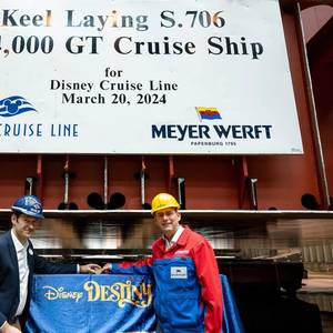 Meyer Werft Lays Keel for Next Disney Cruise Line Ship