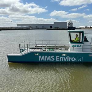 All-electric Waterways Clean-up Vessel Launched in the UK