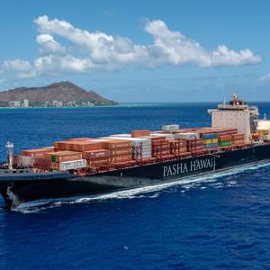 Pasha's New LNG-fueled Containership Makes Maiden Call in Honolulu