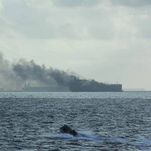 Oil Tankers on Fire After Colliding Close to Singapore, Crew Rescued