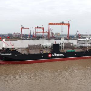 Seaspan LNG Bunkering Vessel Launched