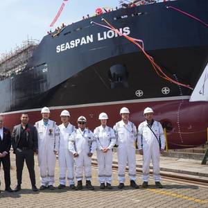 Seaspan Launches Second LNG Bunkering Vessel
