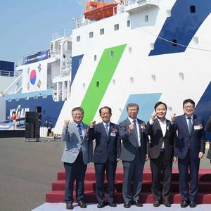 First Korean-built Geophysical Exploration Vessel Commissioned