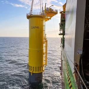 First Foundations Installed at World's Largest Offshore Wind Farm