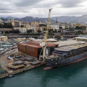 Hull of Seabourn Venture Arrives in Genoa for Final Outfitting