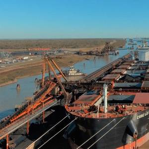 First Ship Sails after Latest Mississippi River Channel Deepening