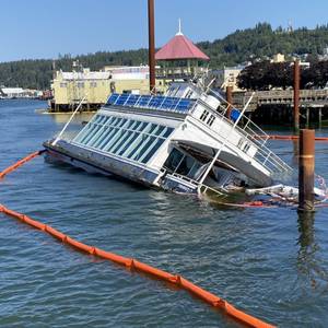 100-year-old Ferry Sinks in Astoria, Ore.