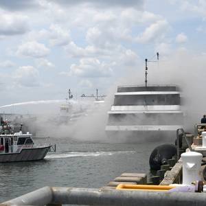 Passenger Vessel Spirit of Norfolk Catches Fire in Virginia