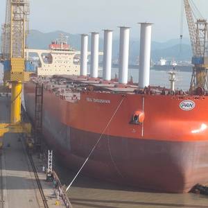 A Newbuild VLOC is the First Wind-powered Bulk Carrier