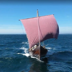 Viking Ship Navigating Seafarers' Ancient Routes Berths in Adriatic