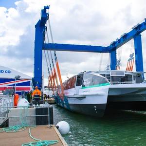 Wight Shipyard Launches Hybrid Ferry for Uber Boat by Thames Clippers