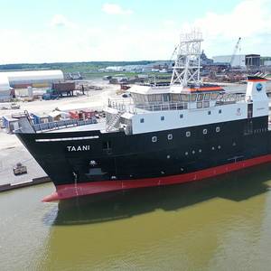 Bollinger Launches OSU's New Oceanographic Research Vessel