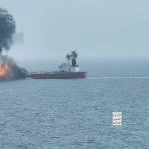 Possible Red Sea Oil Spill After Houthi Attack