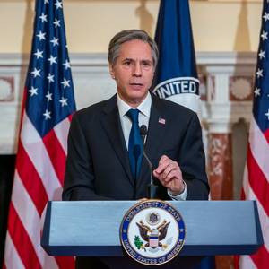US State Secretary Blinken Condemns Iran's Seizure of Greek Vessels
