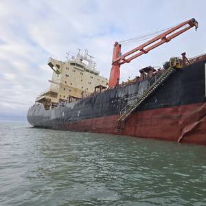 Grounded MSC Baltic III Sustains Storm Damage