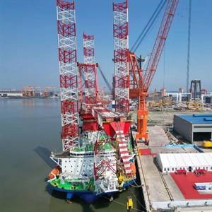 China’s New Installation Vessel Capable of Installing 20MW Turbines