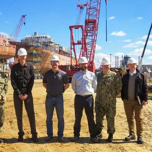 DOD Officials Visits Eastern Shipbuilding