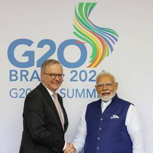 Australia and India Talk Maritime, Renewables at G20