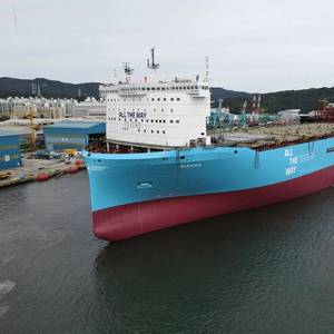 Maersk’s first 16,200 TEU Methanol-Fueled Ship Launched