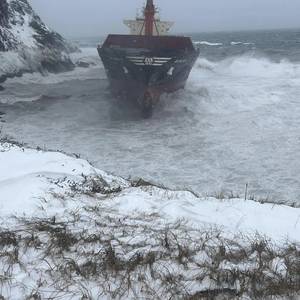 MSC Baltic III Grounded, Crew Safe