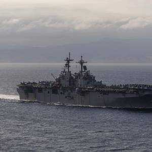 US Ship Ready to Support Civilians if Middle East Hostilities Flare