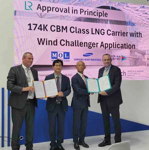 Lloyd’s Register Awards AiP for SHI's LNG Carrier with Wind Challenger Tech