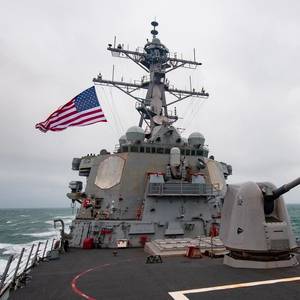 USN Ships Sail through Taiwan Strait