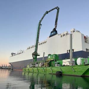 Exhaust-sucking Barge to Capture Ship Emissions in the Port of Los Angeles