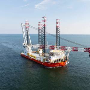 Cadeler’s WTIV Newbuild En Route to Europe for Maiden Offshore Wind Job