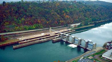 Locks & Dam 4, Monongahela River, also known as Ch