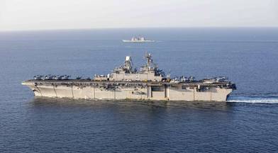 USS Makin Island, an amphibious assault ship deplo