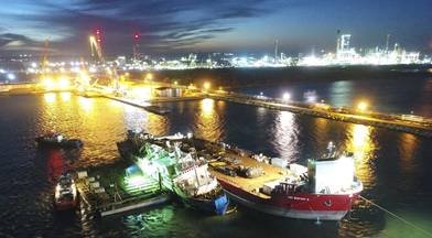 Livestock carrier Queen Hind, which capsized with