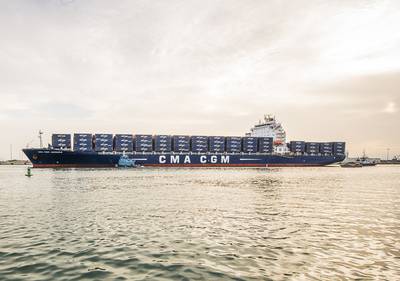 4,298-TEU capacity CMA CGM Jamaica (Photo: Port of New Orleans)