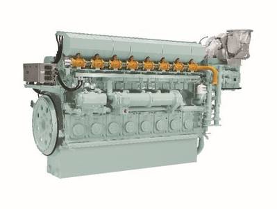 8EY26LDF Dual Fuel Marine Engine. Photo: Yanmar
