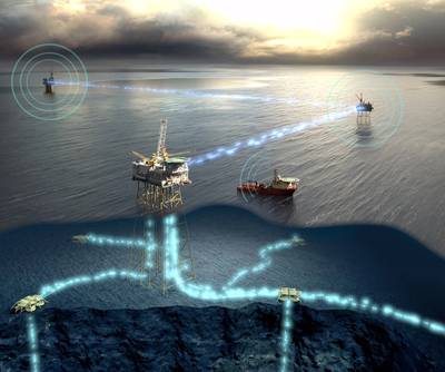 A key aspect of Tampnet’s 4G infrastructure service for offshore communication is low latency. (Image: Marlink)