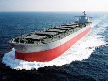 A 'K'-Line Bulk Carrier: Photo credit 'K'-Line