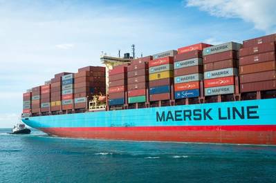 A Maersk container shipo - Credit - lazyllama/AdobeStock