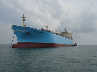 A Maersk VLCC: Photo courtesy of Maersk Tankers