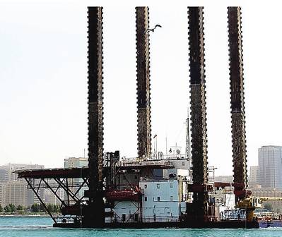 A MOS jackup rig: Image courtesy of MOS Group