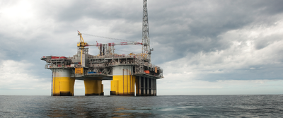 A STatoil rig in the North Sea (Photo courtesy of Statoil)