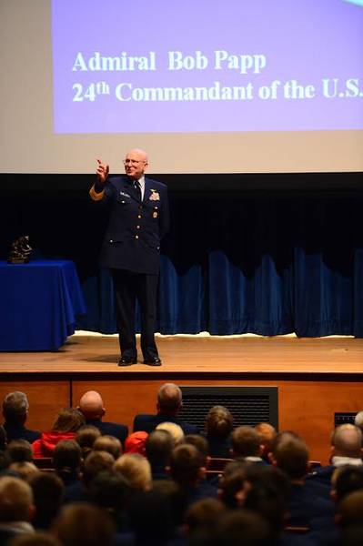 Adm. Bob Papp's address: Photo USCG