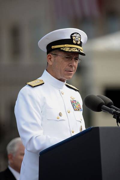 Adm. Michael Mullen, the chairman of the Joint Chiefs of Staff-- U.S. Navy photo by Mass Communication Specialist 1st Class Chad McNeeley
