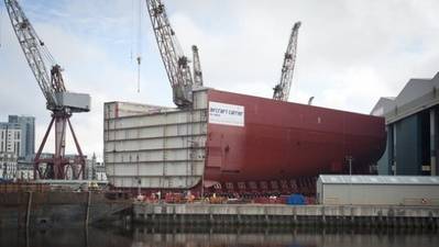 Aircraft Carrier Lower Block 04: Photo credit BAE Systems