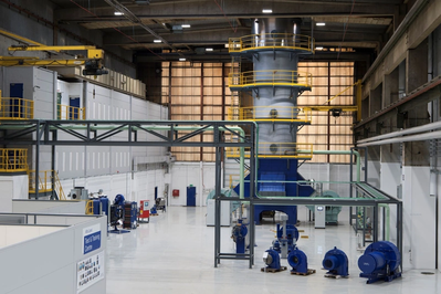 Alfa Laval Gas Combustion Unit  in the Alfa Laval Test & Training Center (Photo: Alfa Laval)