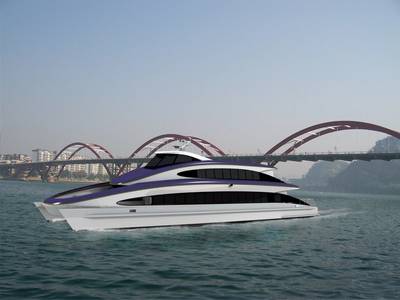 DFe 3508, a 35m Aluminium Luxury Sightseeing Ferry. 