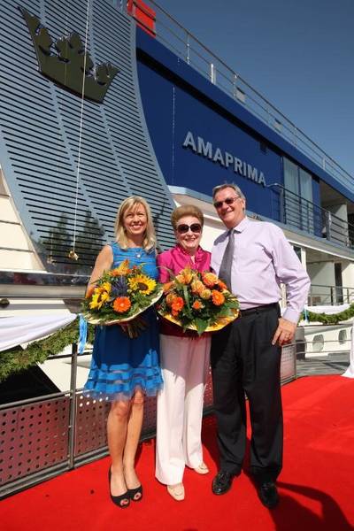 AmaPrima Christening Ceremony: Photo credit AmaWaterways