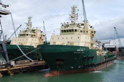 Anchor Handling Tug Supply Vessels Greatship Vidya and Greatship Vimla.