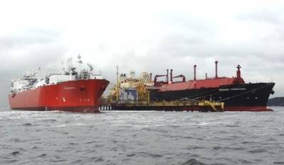 Angolan LNG arrival: Photo credit Angola LNG